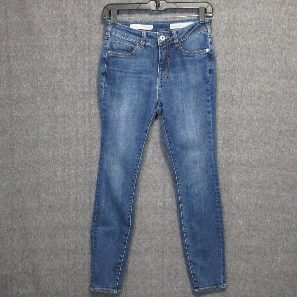 Anthropologie Pilcro Letterpress High Rise Curvy Skinny Jeans 27